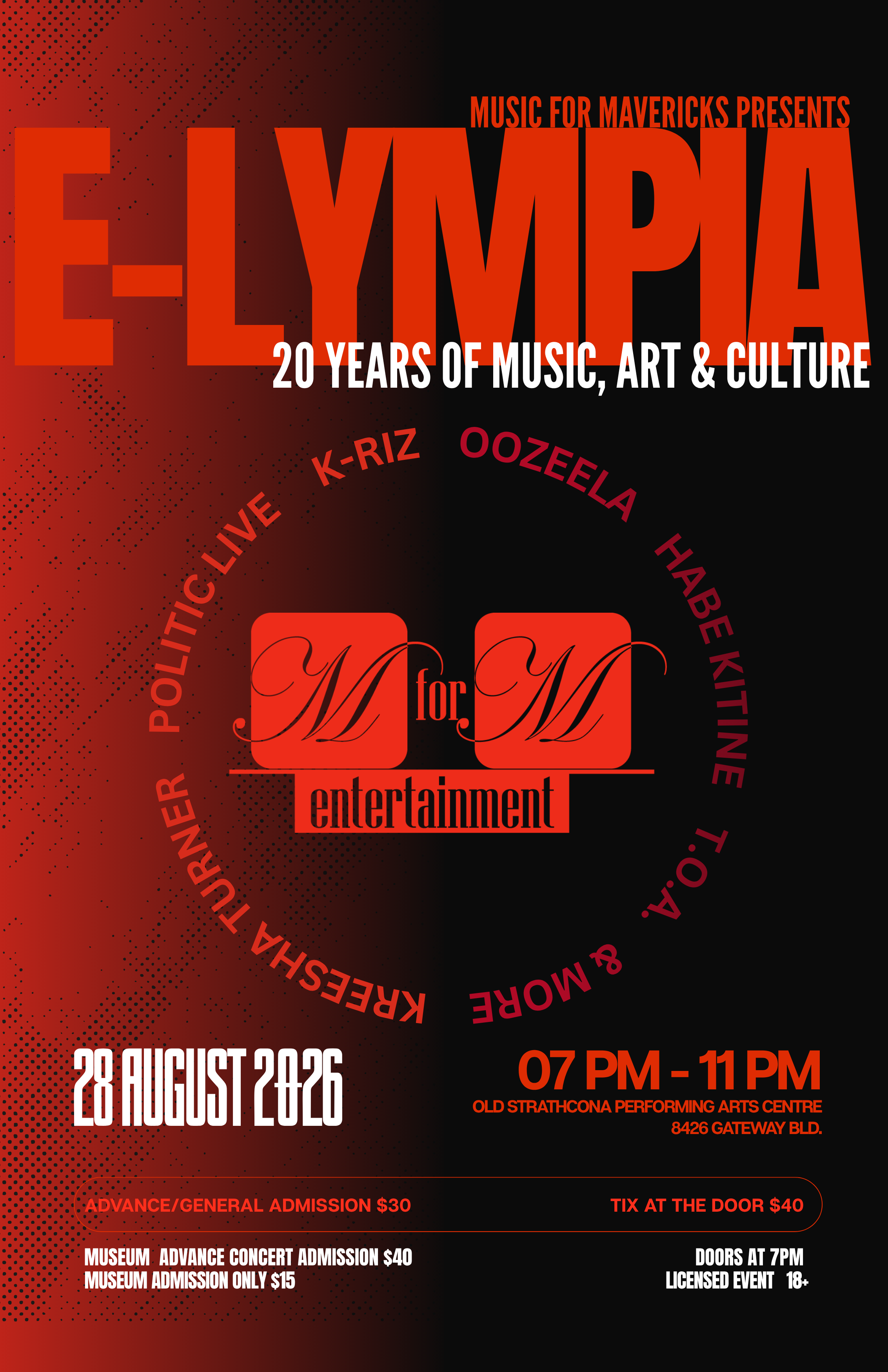 Music for Mavericks Presents... E-LYMPIA... 20 Years of Music, Art & Culture